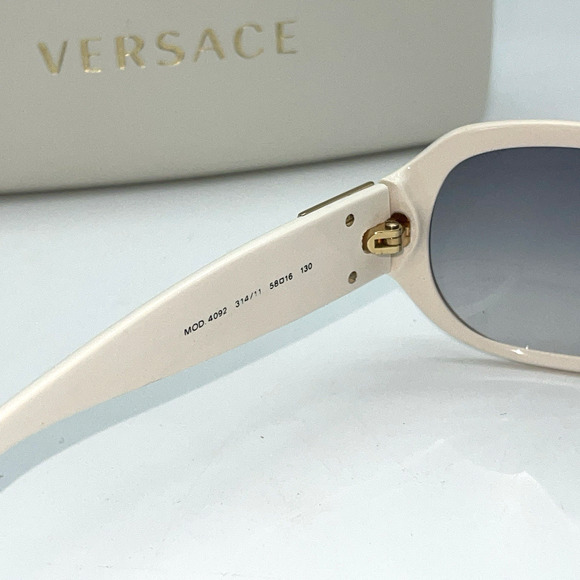 Versace Sunglasses White Gold Logo Gradient Lenses MOD 4092 Case Y2K VINTAGE main image 11